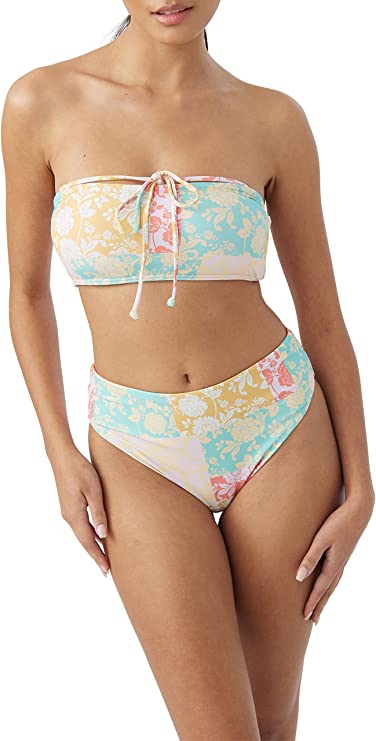 ONeill Juniors Olivia Dreamland Bandeau Bikini Top Multicolor Size M