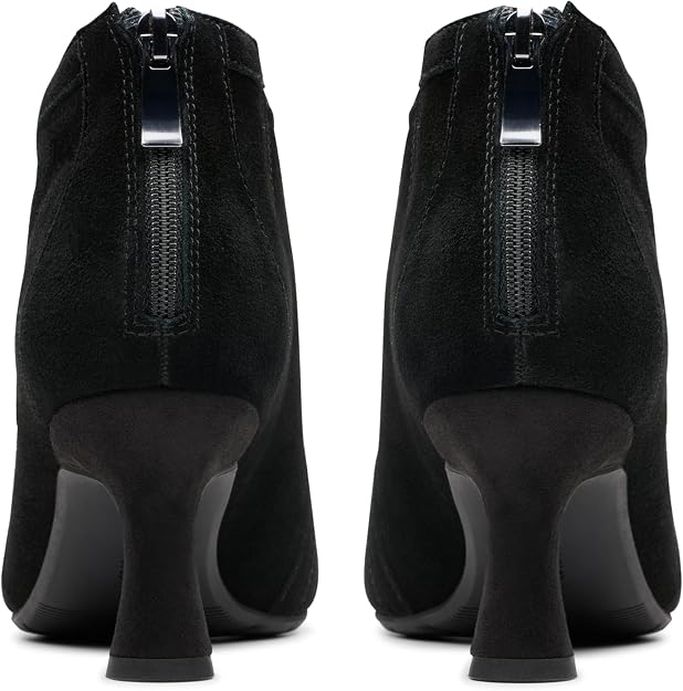 Clarks Women's Kataleyna Sol Ankle Boots Black Suede Size 9.5W