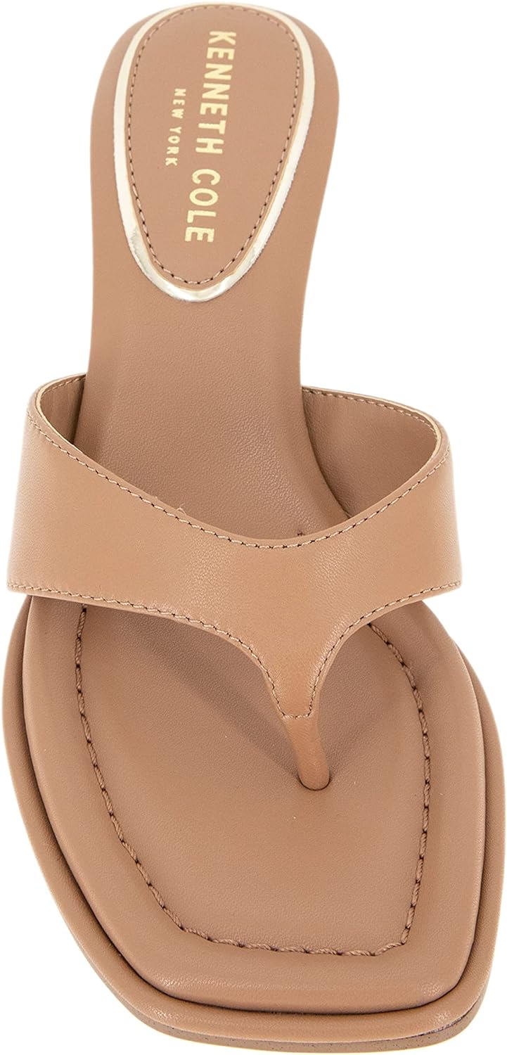Kenneth Cole New York Women's Classic Geneva Wedge Sandals Color Tan Size 7.5M