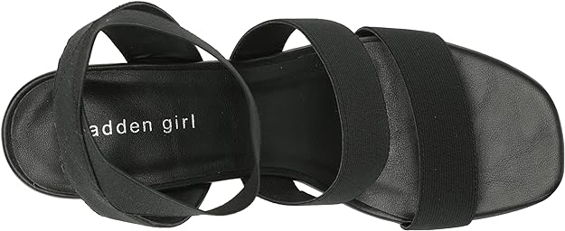 Madden Girl Maranda Stretch Ankle-Strap Wedge Sandals Color Black Size 9.5M