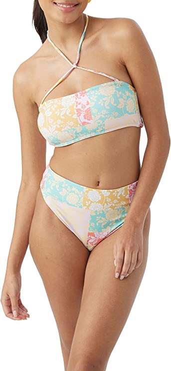 ONeill Juniors Olivia Dreamland Bandeau Bikini Top Multicolor Size M