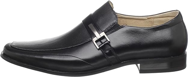 Stacy Adams Men's Beau Bit Perforated Slip-On Loafers Color Black Size 11.5