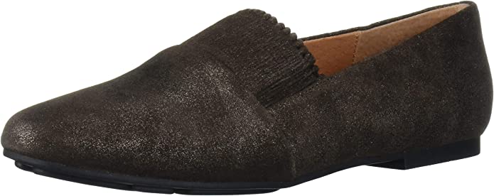 Gentle Souls by Kenneth Cole Women's Eugene Ruffle Slipper Loafer Color Bronze Size 6.5M