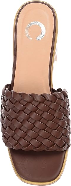 Journee Collection Women's Fylicia Dress Sandals Brown Size 9.5