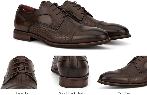 Vintage Foundry Co. Men’s Randolph Fashion Handcrafted Casual Oxford Shoes Color Brown Size 9.5M