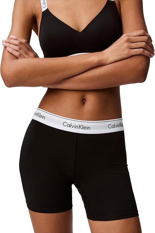 Calvin Klein Women's Modern Cotton Boxer Brief Black Size L