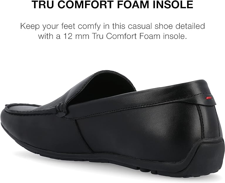 Vance Co. Men's Mitch Driving Loafer Color Black Size 11M
