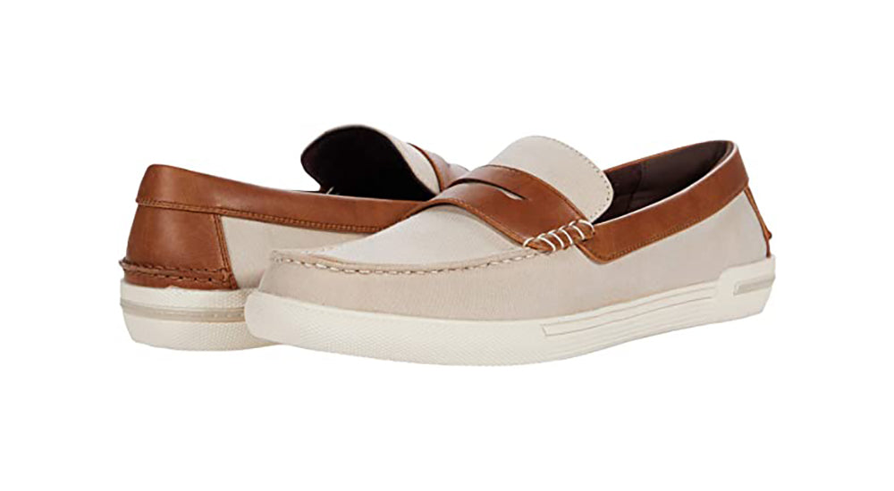 Unlisted by Kenneth Cole Men's Boat Shoe Color Ecru Size 9.5