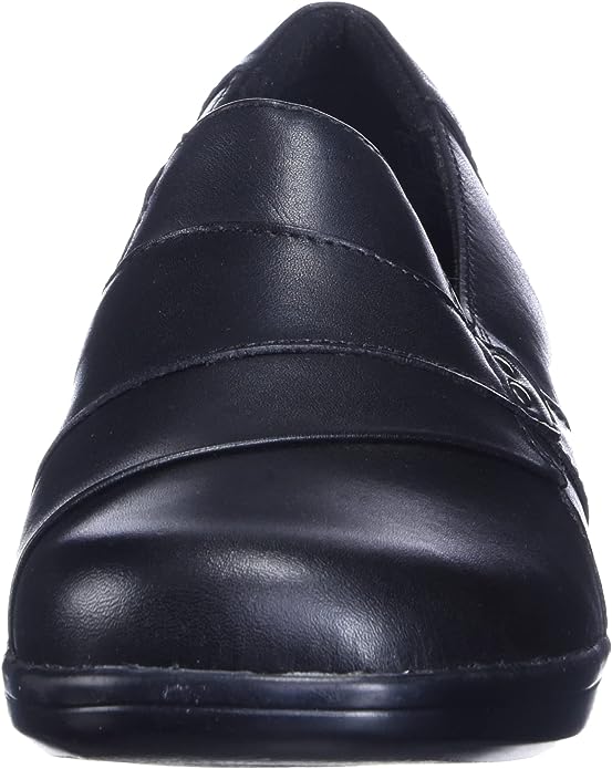 Clarks Women's May Marigold Slip-On Loafer Color Black Leather Size 7M