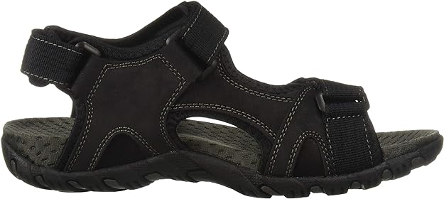 Nunn Bush Men's Rio Bravo Three-Strap River Sandals Color Black Size 8W