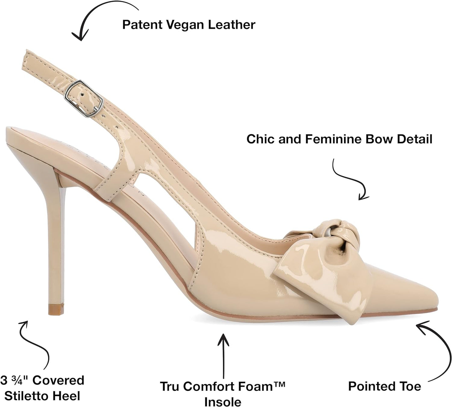 Journee Collection Women's Tru Comfort Foam Viera Pumps Color Nude Size 10M