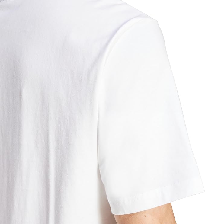 adidas Men's Essentials Linear Single Jersey T-Shirt White Size L