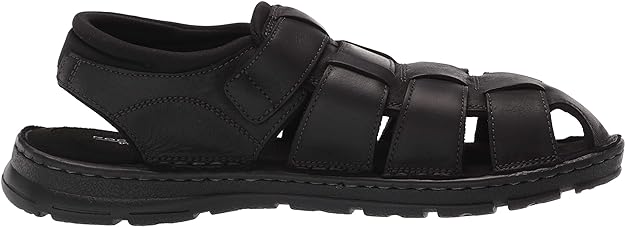 Rockport Men's Darwyn Fishermen Sandals Color Black II Size 7.5W