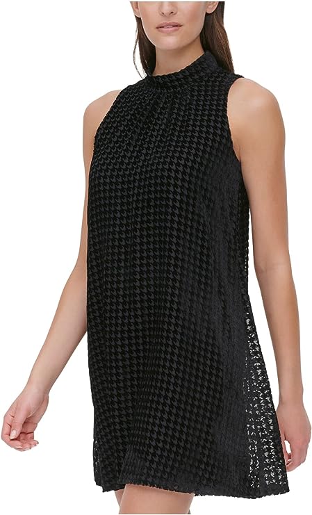 Tommy Hilfiger Womens Velvet Mini Halter Dress Color Black Size 4