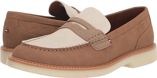 Tommy Hilfiger Men's Sector Slip-On Loafers Color Medium Natural/White Size 9.5M