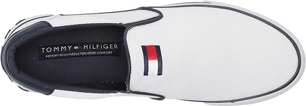 Tommy Hilfiger Men's Roaklyn Loafer Color White Multi Fabric Size 7M