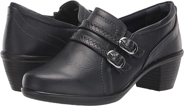 Easy Street Women's Stroll Double Buckle Bootie Fashion Boots Color Navy Size 6N