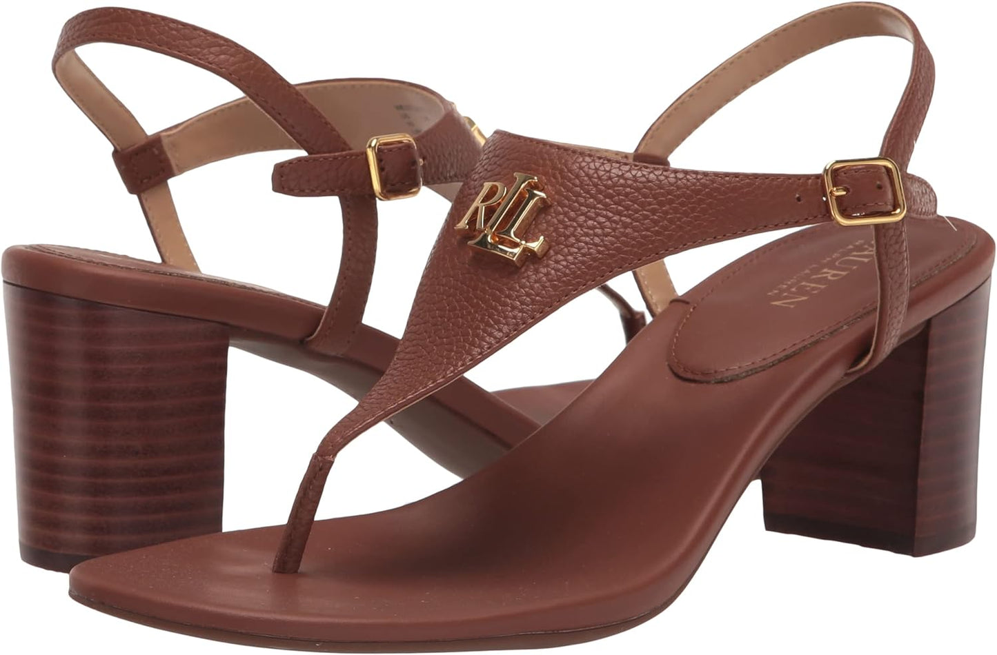Lauren Ralph Lauren Women's Westcott II Dress Sandals Color Deep Saddle Tan Size 6M