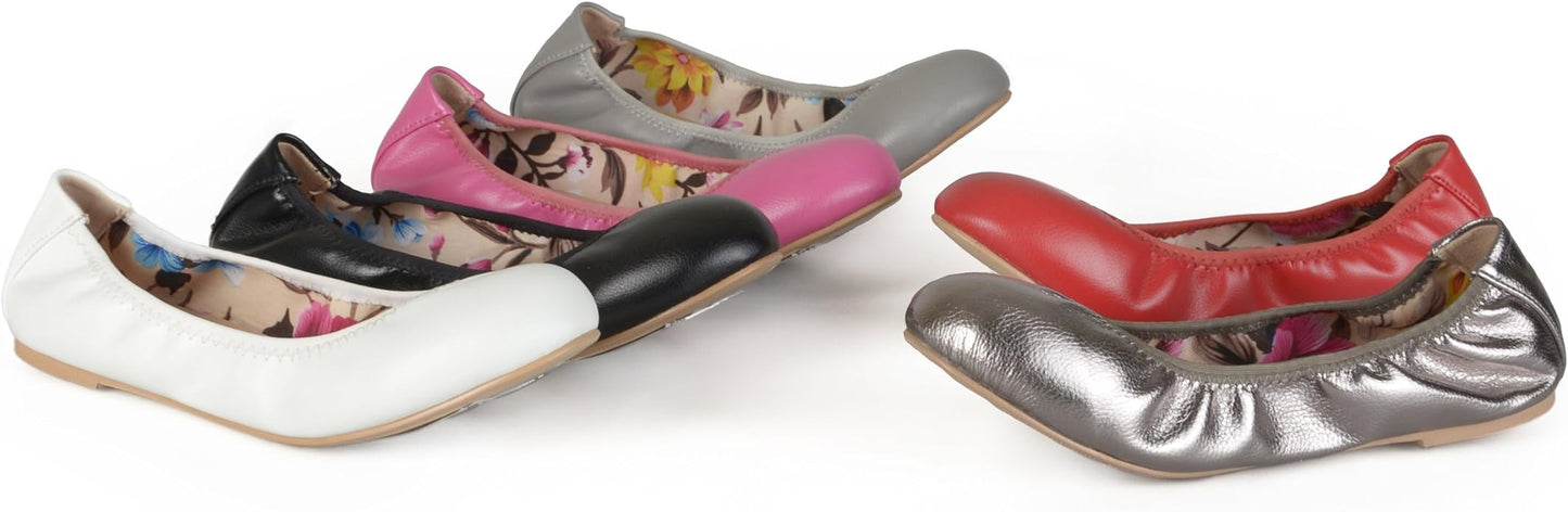 Journee Collection Women's Lindy Round Toe Ballet Flats Color Black Size 6M