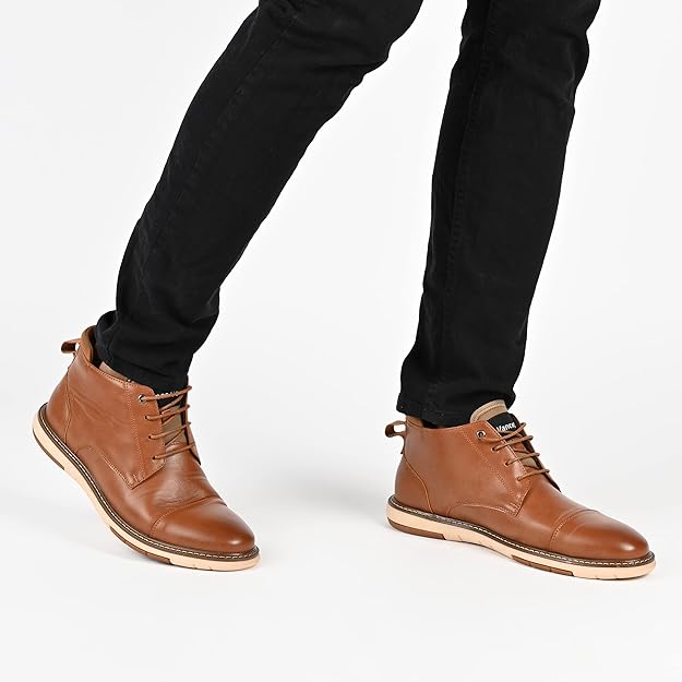 Vance Co. Men's Redford Tru Comfort Foam Chukka Boot Color Brown Size 8.5M