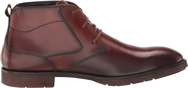 Stacy Adams Mens Kyron Plain Toe Lace Up Chukka Boot Color Cognac Smooth Size 11M