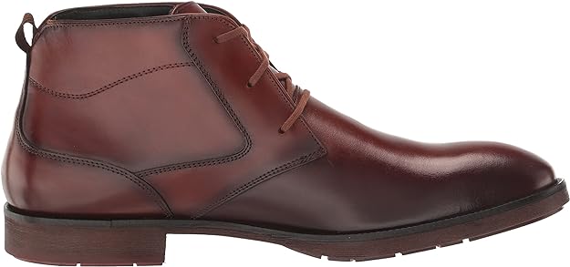 Stacy Adams Men's Kyron Plain Toe Lace Up Chukka Boot Color Cognac Smooth Size 12M