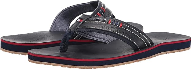 Tommy Hilfiger Men's Destino Flip-Flop Sandals Color Navy Size 12