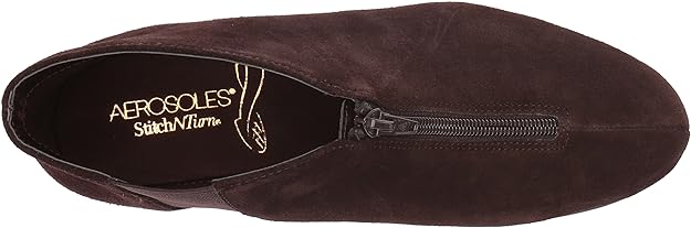 Aerosoles Women's Allowance Ankle Boot Color Dark Brown Suede Size 5.5M