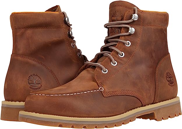Timberland Mens Redwood Falls Waterproof Fashion Boot Color Rust Full Grain Size 10.5M