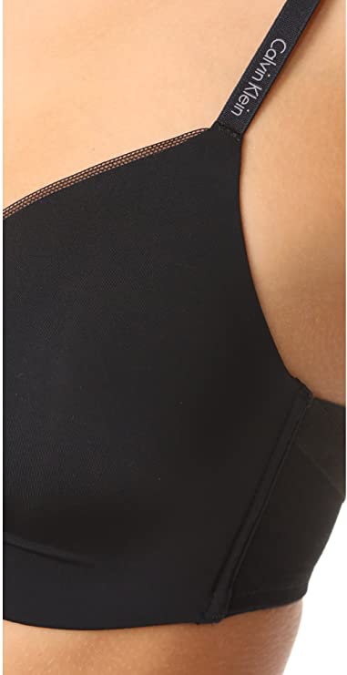 Calvin Klein Women's Mesh Scuplted Wireless Triangle Bra Color Black Size XS