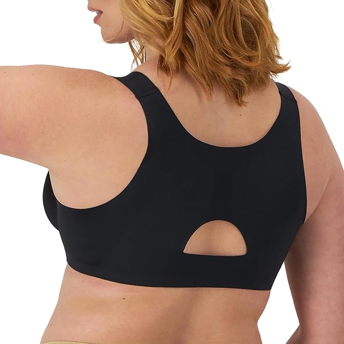 Bali One Smooth U Posture Boost X-Back Underwire Bra Color Black Size 42D