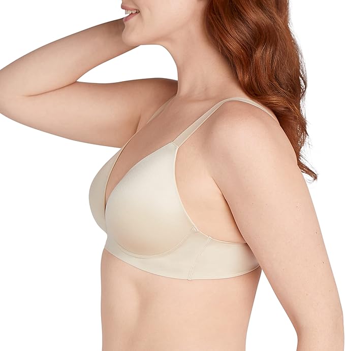 Bali Comfort Revolution Wireless Convertible T-Shirt Bra Almond Size S