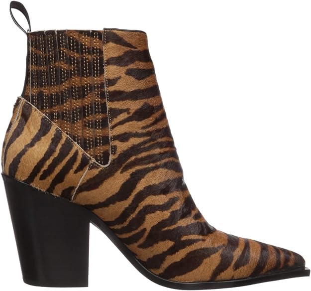Kenneth Cole Women's West Side Rb Block Heel Bootie Color Brown Multi Size 7M