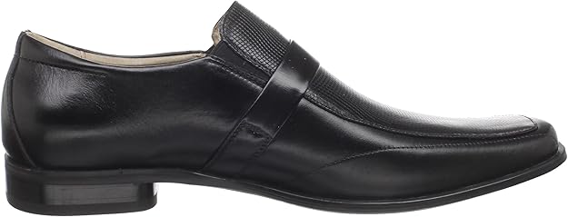 Stacy Adams Men's Beau Bit Perforated Slip-On Loafer Black Size 9.5