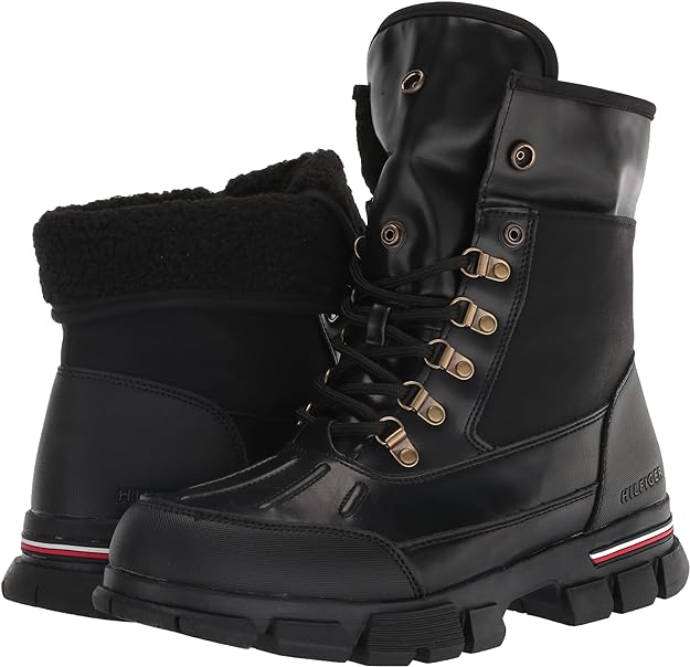 Tommy Hilfiger Men's Idan Fashion Boot Color Black Multi Size 9M