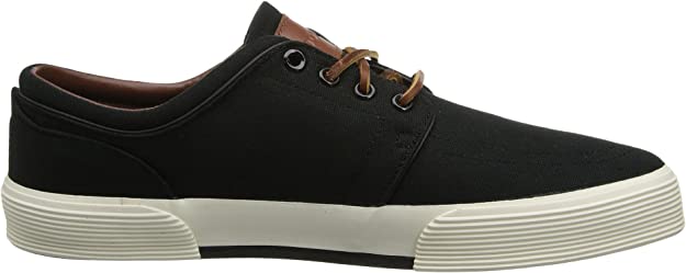 Polo Ralph Lauren Men's Faxon Logo Sneakers Color Polo Black Cream Size 8
