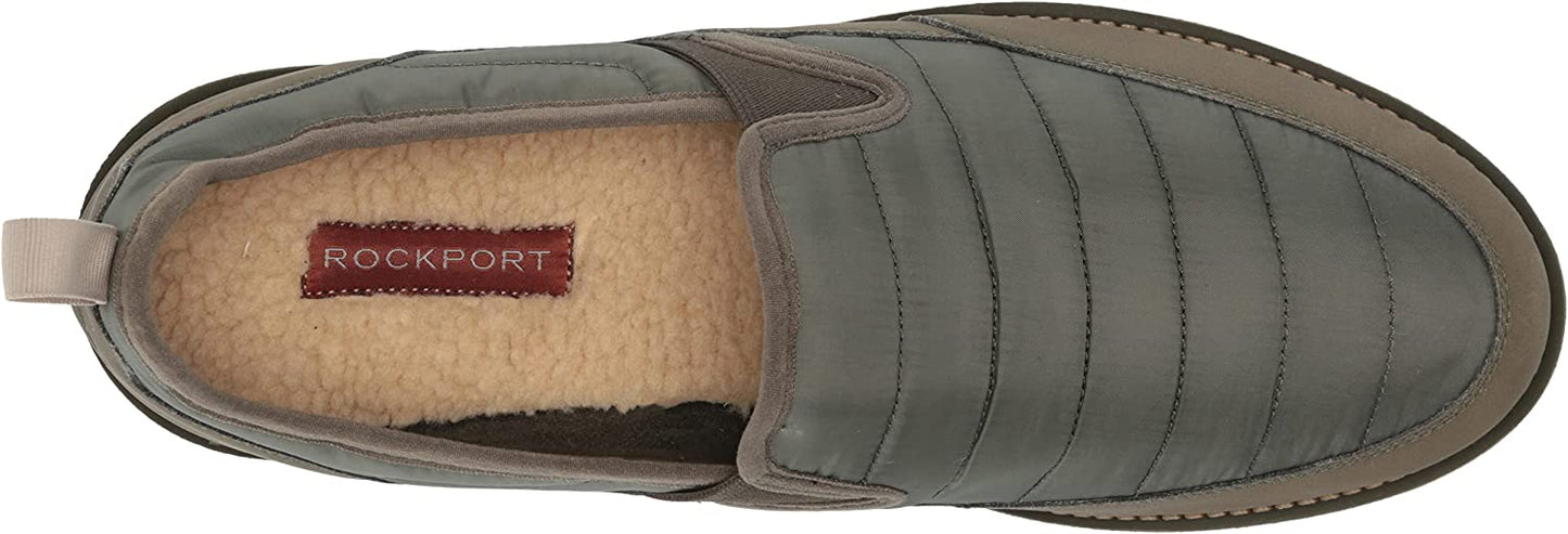 Rockport Men's Axelrod Quilted Slipper Color Olive Size 7.5M