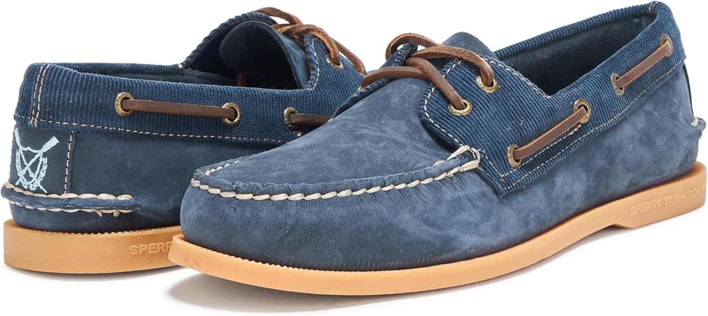 Sperry Men's Authentic Original 2-Eye Seasonal Boat Shoe Navy Size 11.5