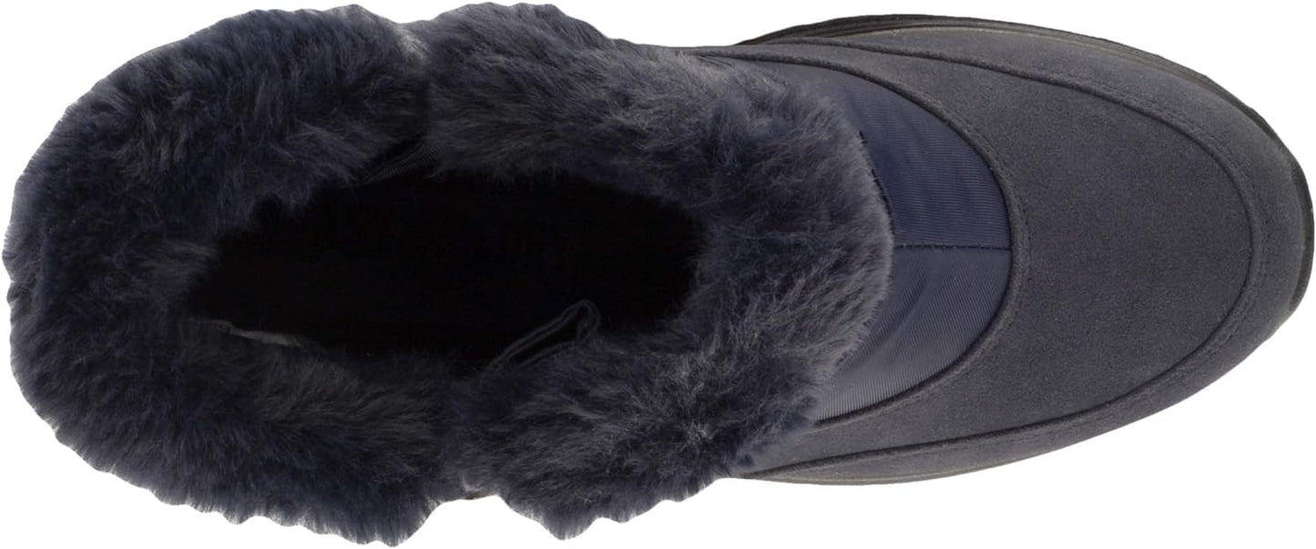 Easy Street Women's Frosty Waterproof Boots Color Navy Size 8.5WW (Extra Wide)