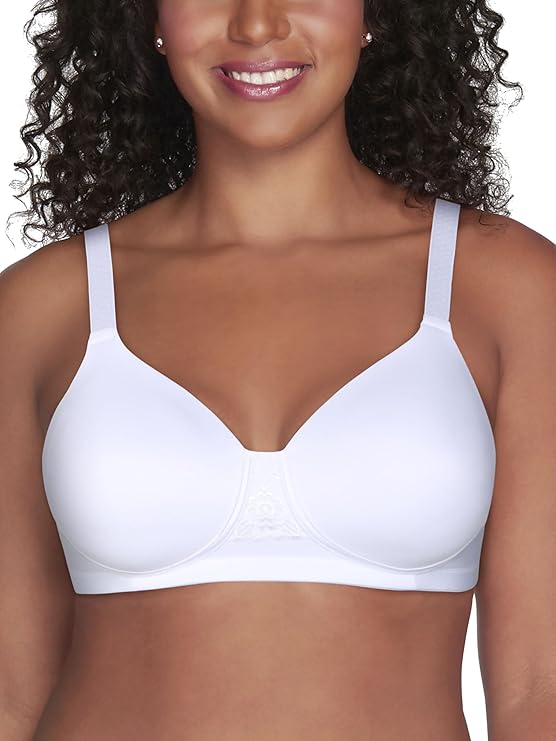 Vanity Fair Full Figure Beauty Back Smoothing Bra Color White Size 38C