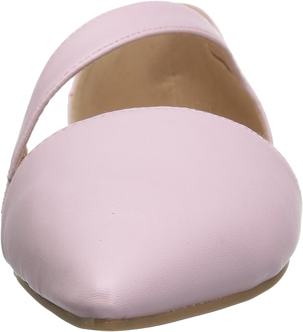 Journee Collection Women's Cross Strap Pointed Toe Flat Color Pink Size 8M