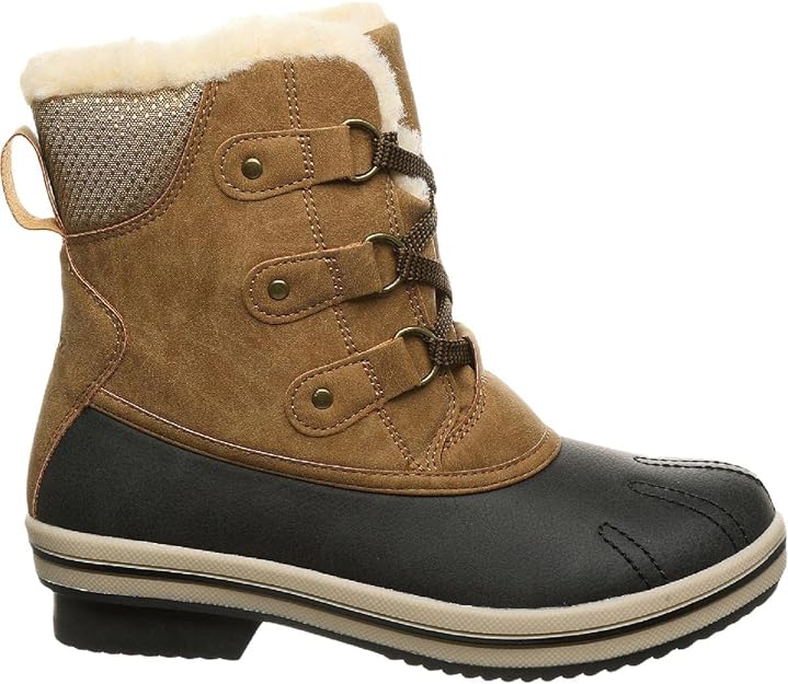BEARPAW Pawz Women's Ginnie Boots Color Tan/Black Size 8M