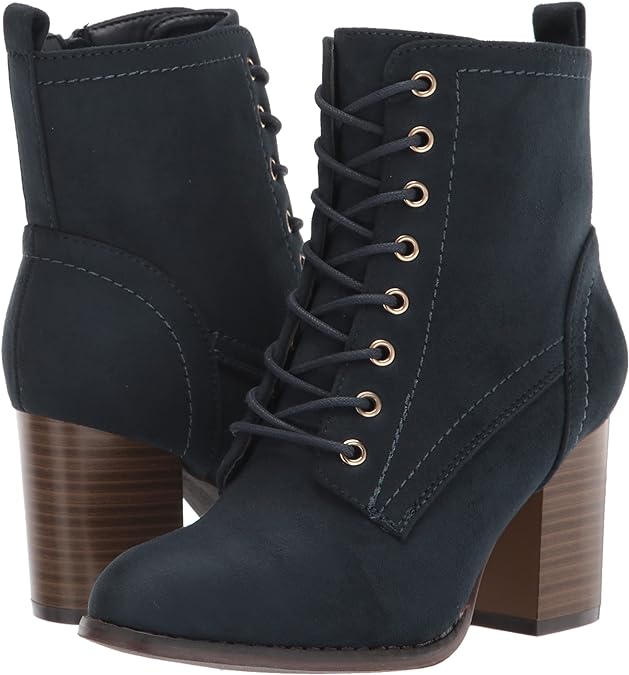 Journee Collection Women's Baylor Ankle Booties Color Blue Size 8.5M