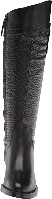 Franco Sarto Women's Colt-Tall High Shaft Boots Color Black Leather Size 11M