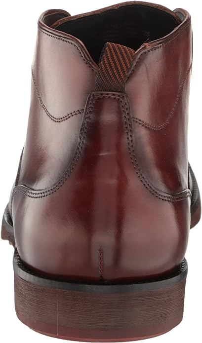 Stacy Adams Men's Kyron Plain Toe Lace Up Chukka Boot Color Cognac Smooth Size 12M
