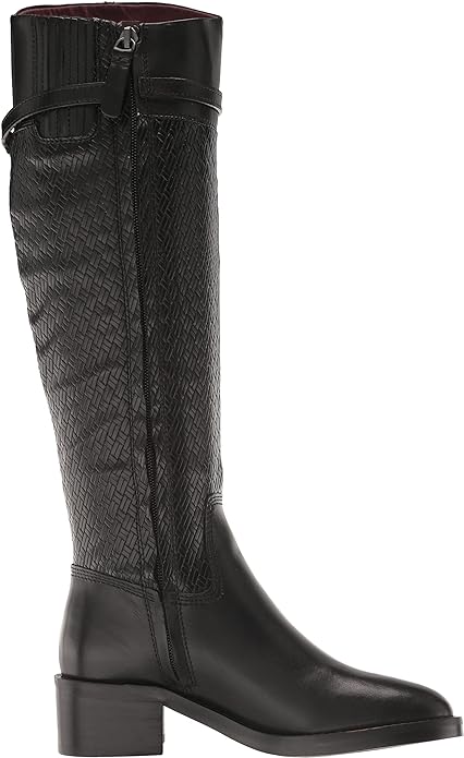 Franco Sarto Women's Colt-Tall High Shaft Boots Color Black Leather Size 11M