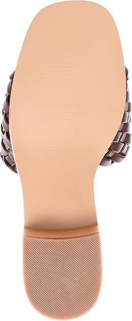 Journee Collection Women's Fylicia Dress Sandals Brown Size 9.5