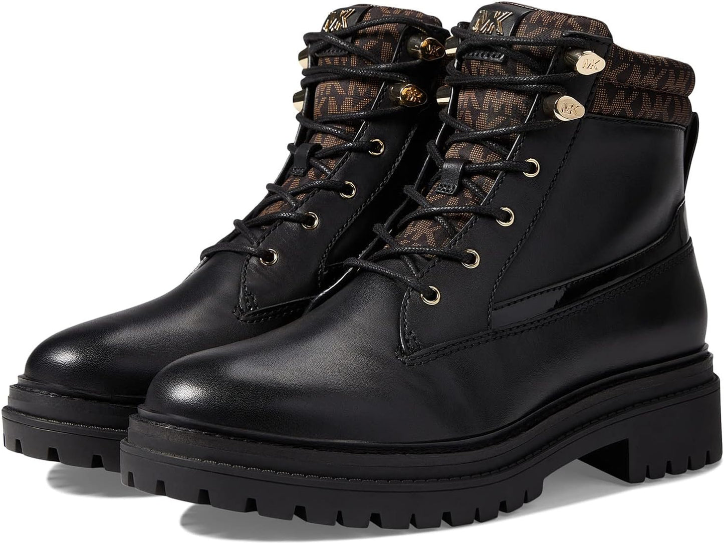 Michael Kors Women's Turner Booties Color Black/Brown Size 8.5M