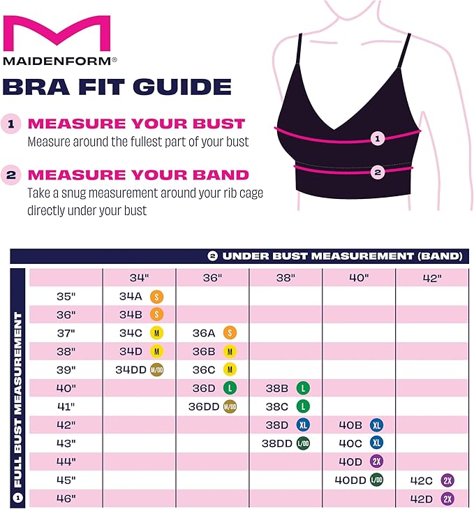 Maidenform M Seamless Lift Wireless Convertible Bralette Bronzed Chestnut Size XL