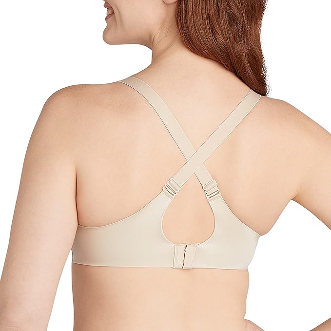 Bali Comfort Revolution Wireless Convertible T-Shirt Bra Almond Size S